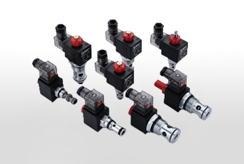 HYDRAULIC INSERTED VALVE - POPPET SOLENOID OPERATED CARTRIDGE VALVES
